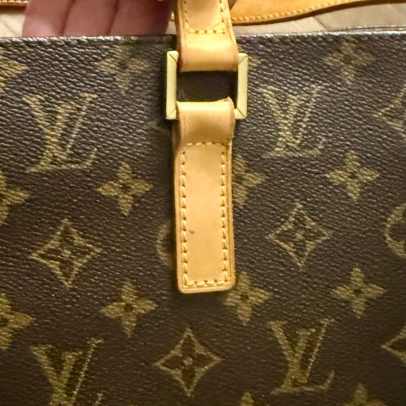 Louis Vuitton LV Vintage Brown Monogram Cabas Mezzo Tote Bag - Picture 8 of 15